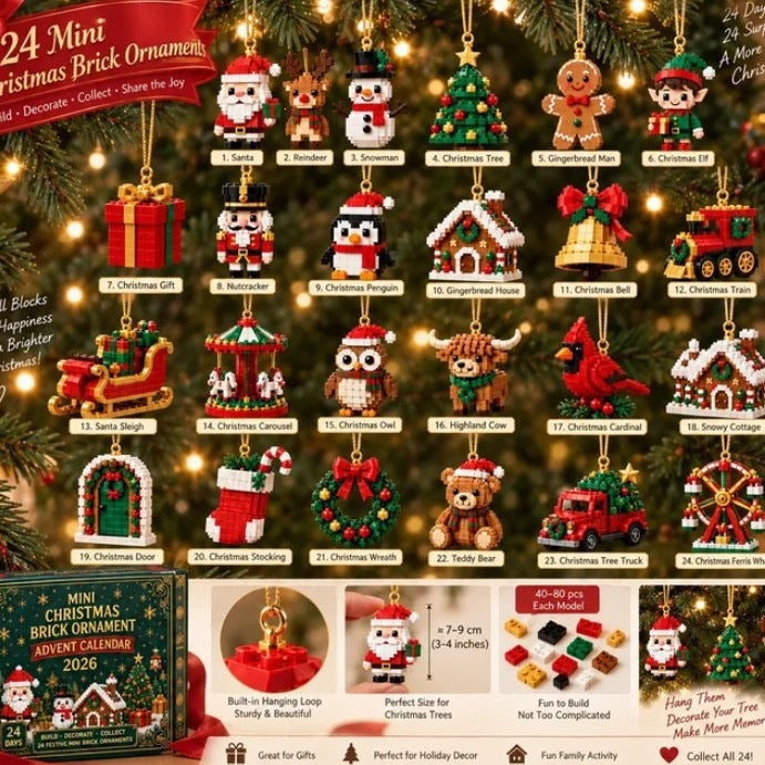 Christmas building blocks Advent Calendar 24 day