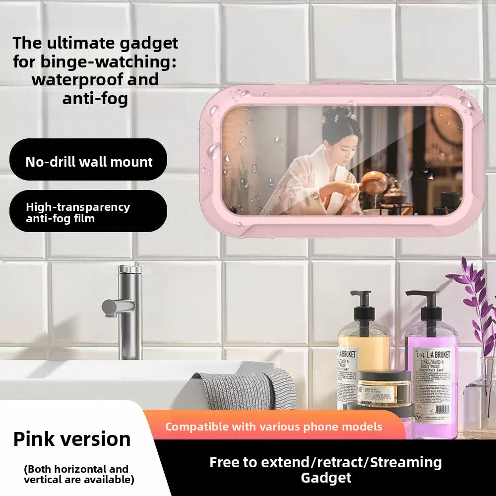 360� Rotatable Waterproof Phone Case Holder Wall-Mounted Telescopic Stand
