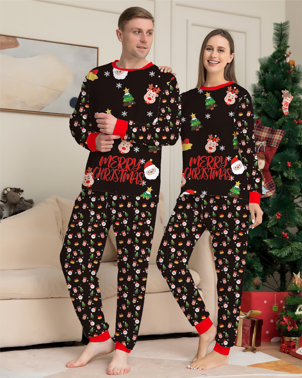 Family Christmas Matching Pajamas Set Christmas Pajamas For Family Christmas PJS Xmas Sleepwear MM