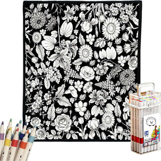 DIY Coloring Blanket for Home Decor
