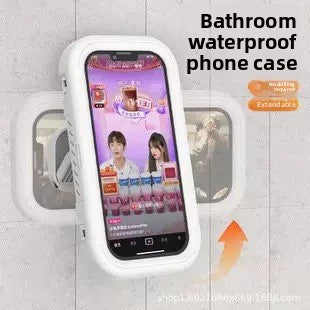 360� Rotatable Waterproof Phone Case Holder Wall-Mounted Telescopic Stand