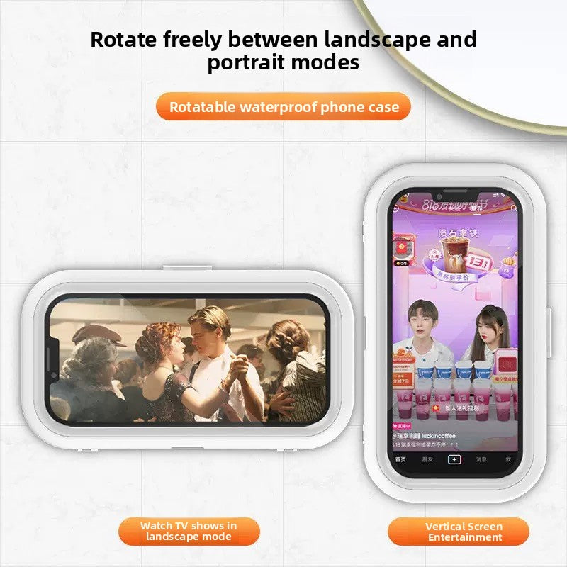 360� Rotatable Waterproof Phone Case Holder Wall-Mounted Telescopic Stand