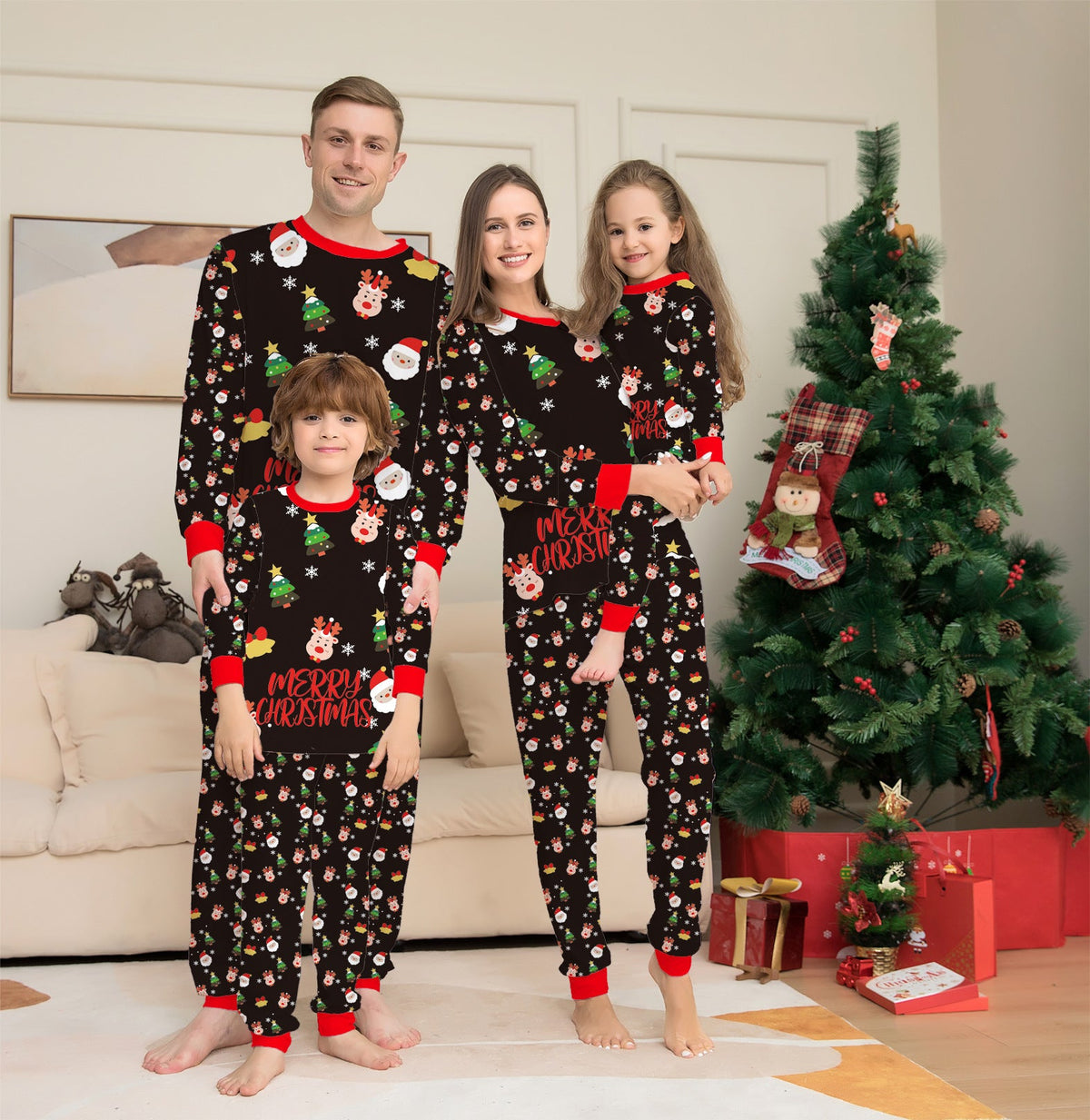 Family Christmas Matching Pajamas Set Christmas Pajamas For Family Christmas PJS Xmas Sleepwear MM