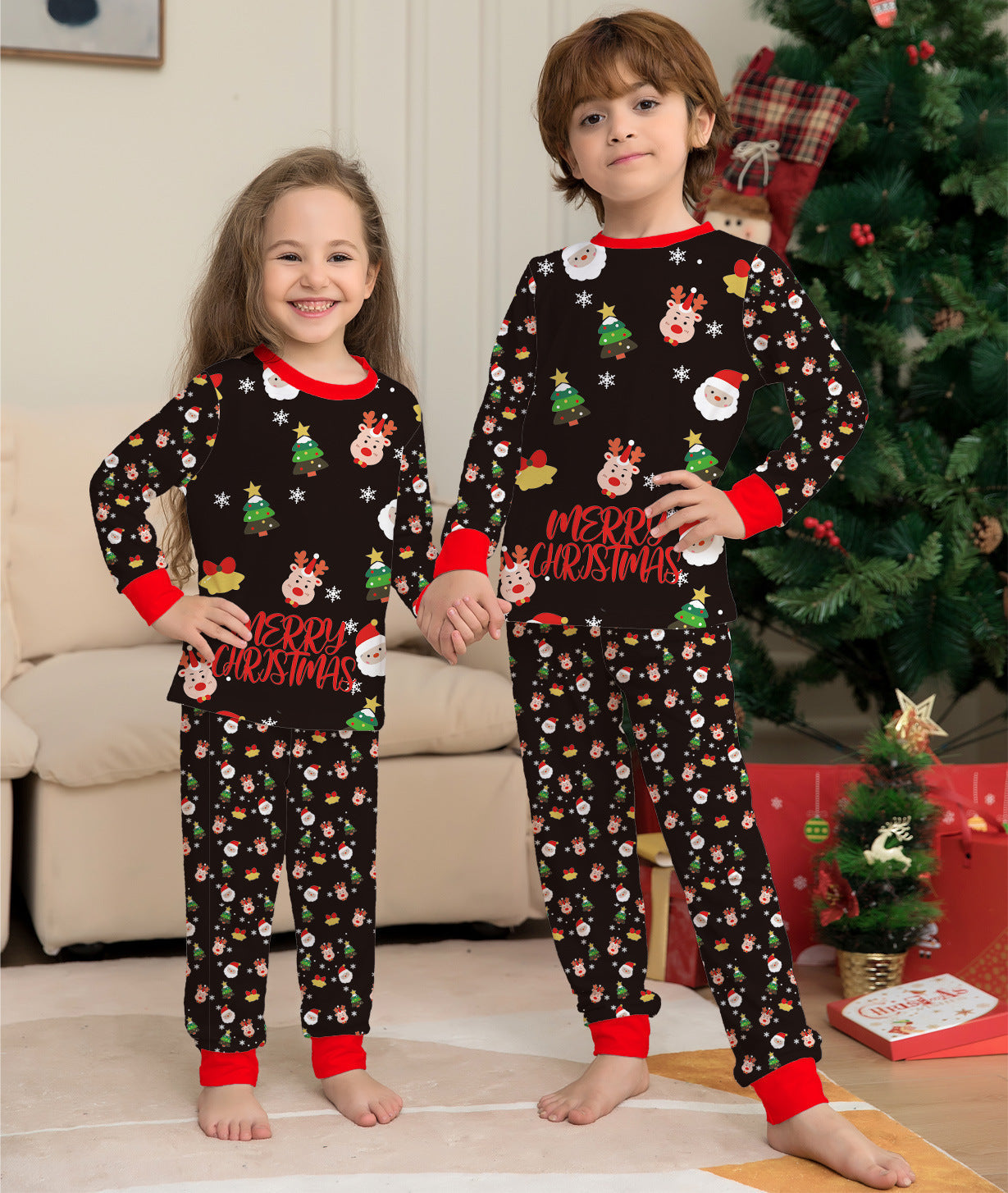 Family Christmas Matching Pajamas Set Christmas Pajamas For Family Christmas PJS Xmas Sleepwear MM